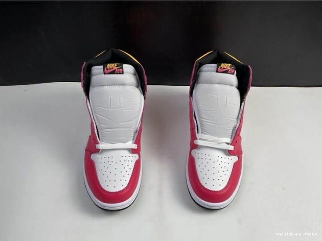 Cheap Air Fusion Jordan Red 1 High 555088-603 OGLight 0723